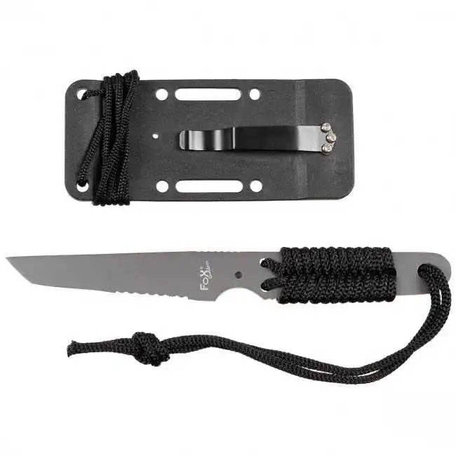 Couteau Action I FOX – Lame Tanto, Manche cordé Couteau Action I FOX – Lame Tanto, Manche cordé