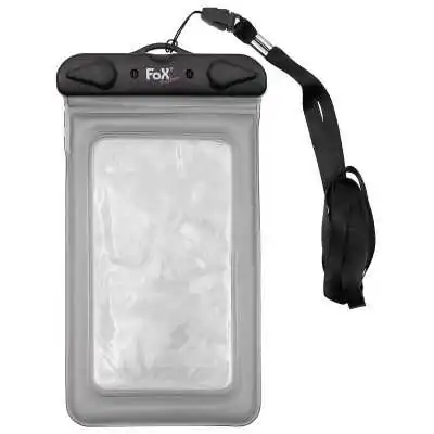 Pochette smartphone imperméable FOX – Transparent/Noir