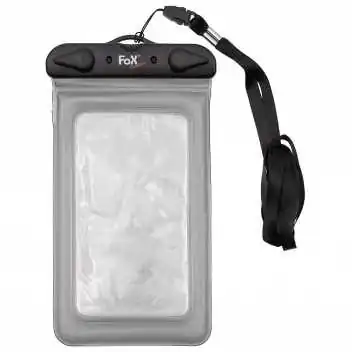 Pochette smartphone imperméable FOX – Transparent/Noir