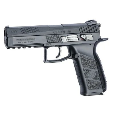 Pistolet GBB CZ P09 Duty CO2 Cal. 4.5 Plombs et BBS ASG 3.7J