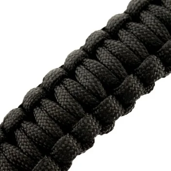 Bracelet en paracorde Pierre a Feu, Boussole, Sifflet M-Tac Noir