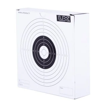 Cibles Carton UX 14x14cm x100 Umarex Blanc *