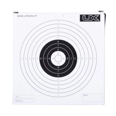 Cibles Carton UX 14x14cm x100 Umarex Blanc *