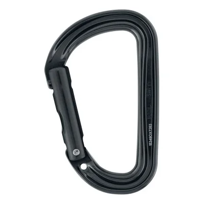 Mousqueton Sm'D Petzl – Aluminium Ultra-Léger, Asymétrique en D, Sans Verrouillage