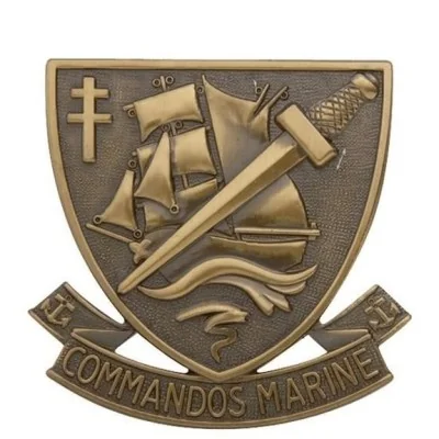 Insigne de béret Commando Marine