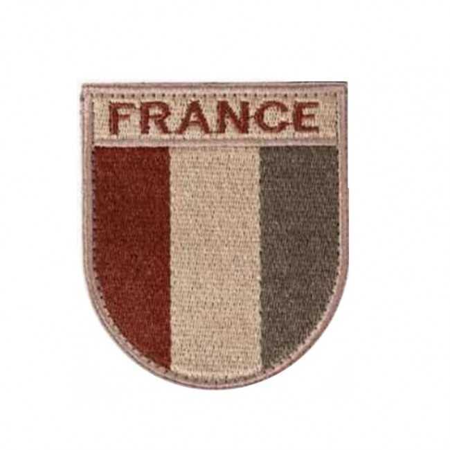 Ecusson de bras France désert brodé sur tissu Ecusson de bras France désert brodé sur tissu